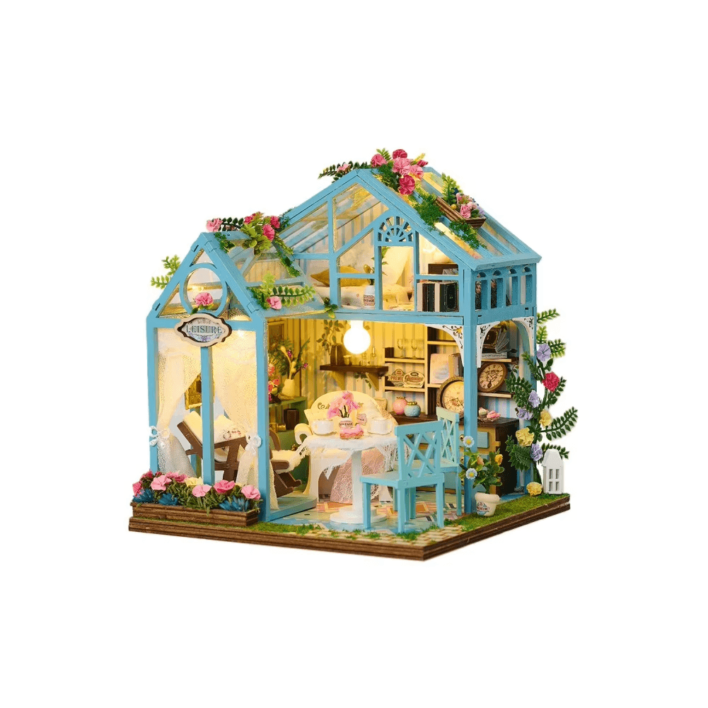 Miniaturowy domek DIY: Kwiatowe marzenie (PUZZLE 3D)