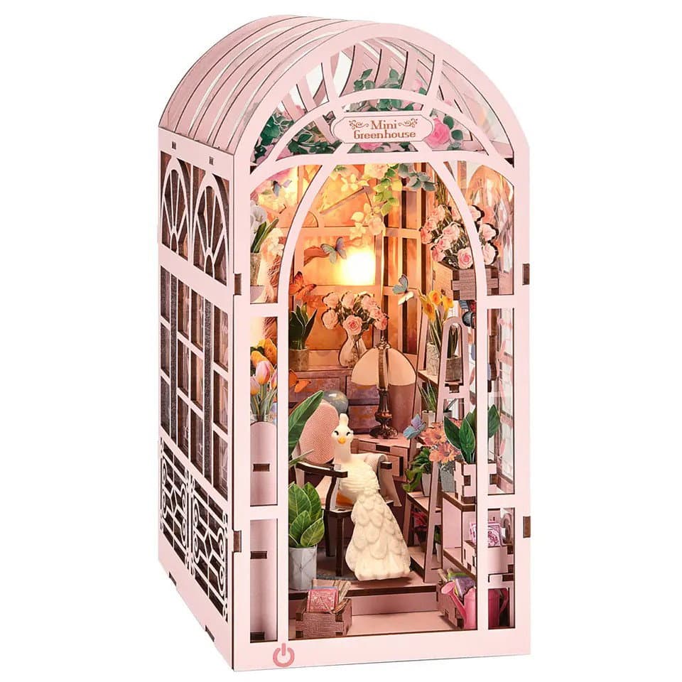 Miniaturowy domek DIY: Mini szklarnia (PUZZLE 3D)